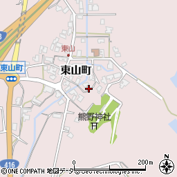 石川県小松市東山町ト周辺の地図