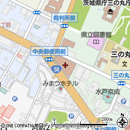 ゆうちょ銀行水戸店周辺の地図