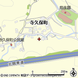 栃木県佐野市寺久保町848周辺の地図