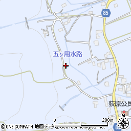 長野県安曇野市明科七貴荻原周辺の地図