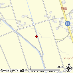 長野県北安曇郡池田町中鵜周辺の地図