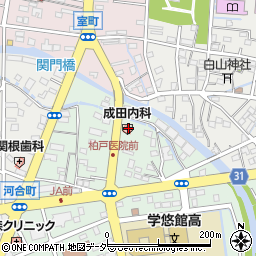 成田内科周辺の地図