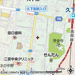 栃木県真岡市久下田825-2周辺の地図