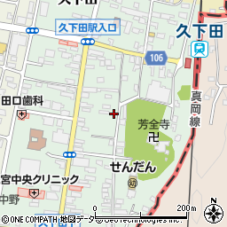 栃木県真岡市久下田824周辺の地図