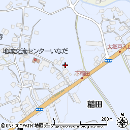 茨城県笠間市稲田3480周辺の地図