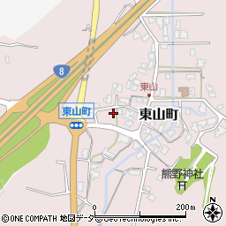 石川県小松市東山町ヘ25周辺の地図