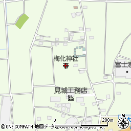 梅化神社周辺の地図