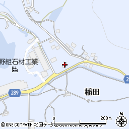 茨城県笠間市稲田4259周辺の地図