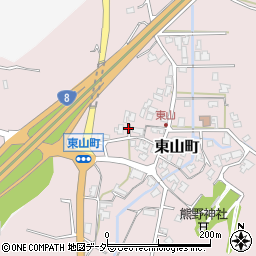石川県小松市東山町ホ周辺の地図