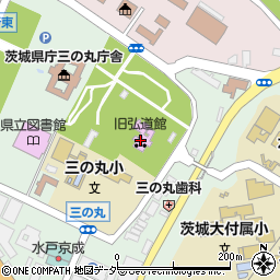 水戸城周辺の地図