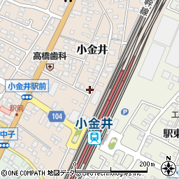 栃木県下野市小金井43-14周辺の地図