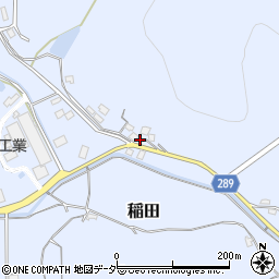 茨城県笠間市稲田4250周辺の地図
