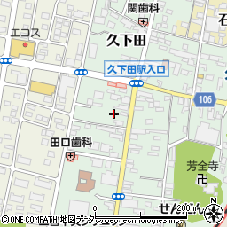 栃木県真岡市久下田945-1周辺の地図