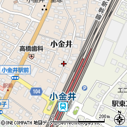 栃木県下野市小金井43周辺の地図