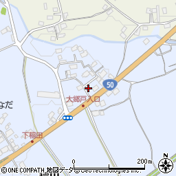 茨城県笠間市稲田3522周辺の地図