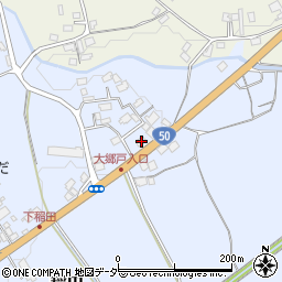 茨城県笠間市稲田3523周辺の地図