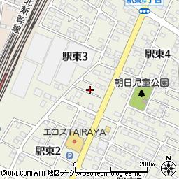栃木県下野市駅東3丁目5周辺の地図
