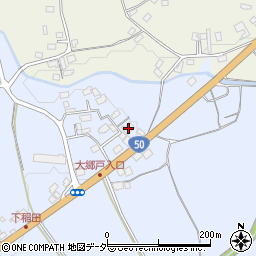 茨城県笠間市稲田3527周辺の地図