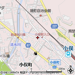 栃木県足利市小俣町505周辺の地図