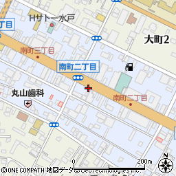 茨城県水戸市南町周辺の地図