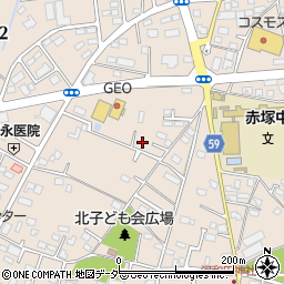 茨城県水戸市河和田周辺の地図