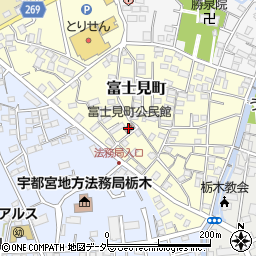 富士見町公民館周辺の地図