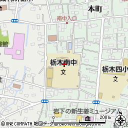 栃木県栃木市本町5周辺の地図
