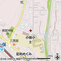 栃木県足利市小俣町1523-5周辺の地図