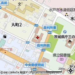 水戸簡易裁判所周辺の地図