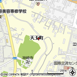 茨城県水戸市天王町周辺の地図