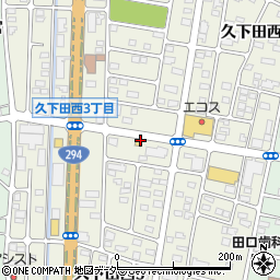 栃木県真岡市久下田西周辺の地図