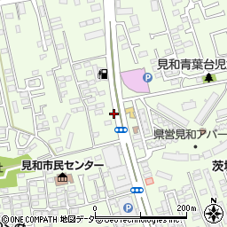 茨城県水戸市見和周辺の地図