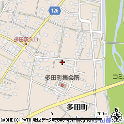 栃木県佐野市多田町801周辺の地図