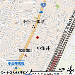 栃木県下野市小金井124周辺の地図