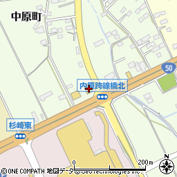 ココス水戸内原店周辺の地図