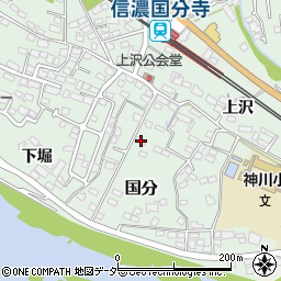 長野県上田市国分1422-1周辺の地図