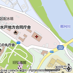 水戸地方検察庁　石岡区検察庁周辺の地図