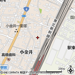 栃木県下野市小金井53周辺の地図