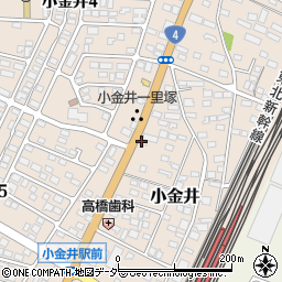 栃木県下野市小金井120-2周辺の地図