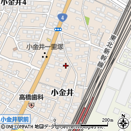栃木県下野市小金井122周辺の地図