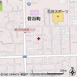 群馬県高崎市菅谷町周辺の地図
