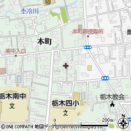 栃木県栃木市本町9周辺の地図