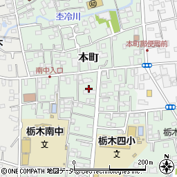 栃木県栃木市本町8周辺の地図