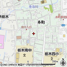 栃木県栃木市本町7周辺の地図