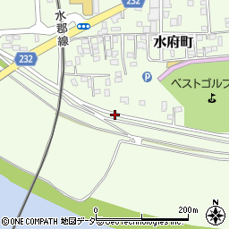茨城県水戸市水府町周辺の地図