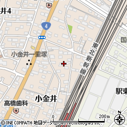 栃木県下野市小金井55周辺の地図