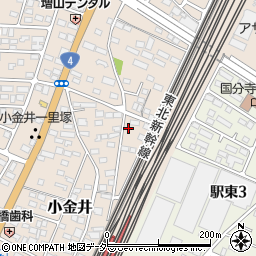 栃木県下野市小金井57周辺の地図