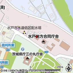 水戸税務署周辺の地図