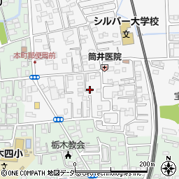 栃木県栃木市神田町2-30周辺の地図