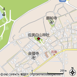 佐美白山神社周辺の地図